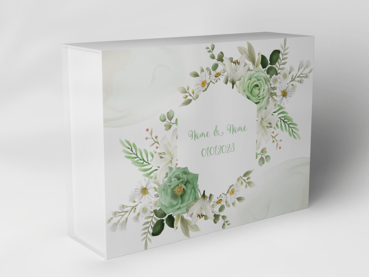 Gift box "Flower wreath with roses" 1007_05_0058