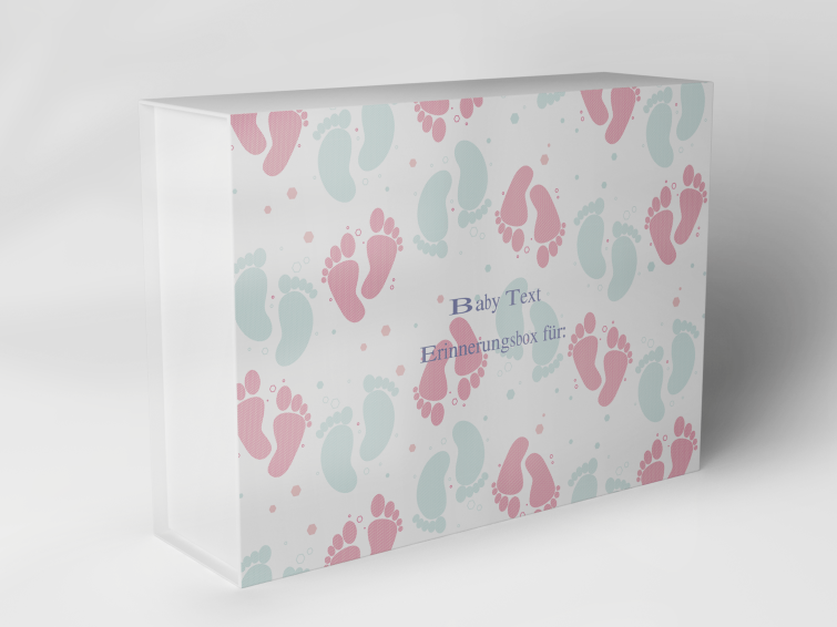 Gift box "Baby Feet in Pink and Mint" 1007_01_0045