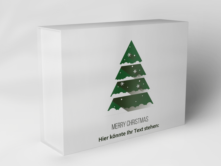 Gift box "Christmas tree and snowflakes" 1007_08_0036
