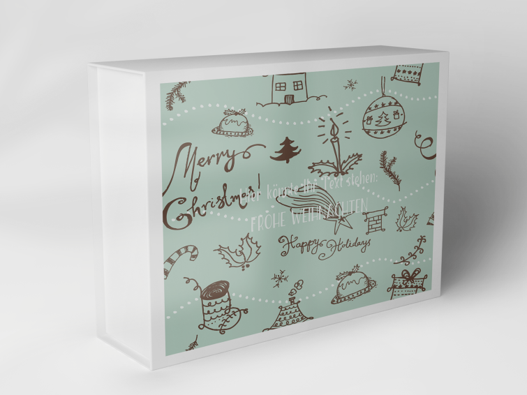 Gift box "Christmas motifs and lettering" 1007_08_0046