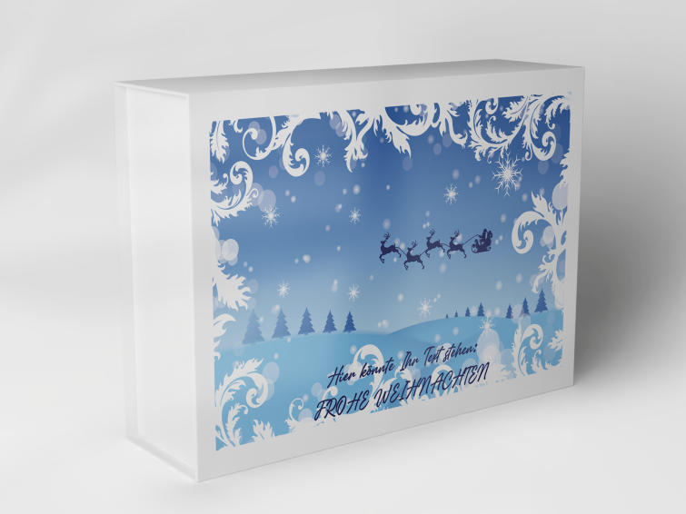 Gift box "Christmas landscape with reindeer" 1007_08_0047