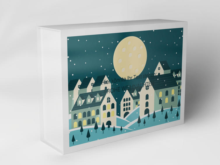Gift box "Winter Village with Moon" 1007_08_0053