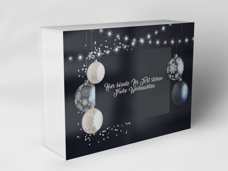 Gift box "Christmas baubles and string lights" 1007_08_0072