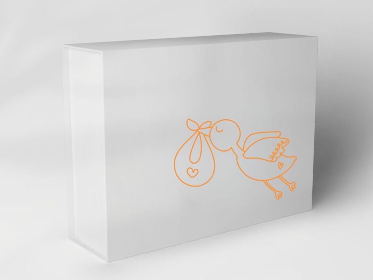 Gift box "Stork with bundle" 1007M13_ 