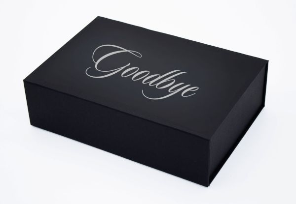 Geschenkbox "Goodbye " versch. Farben und Größen