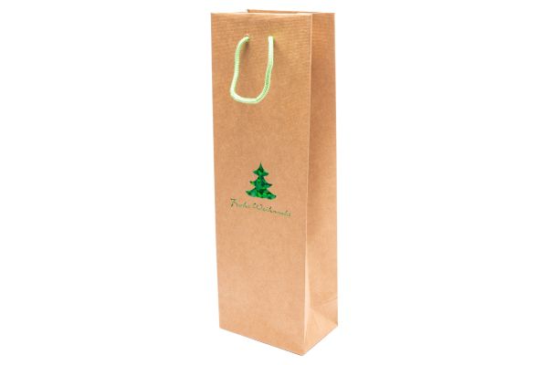 Bottle bag "Ansbach" 12x8x37cm green 5107WB-WB12-042 