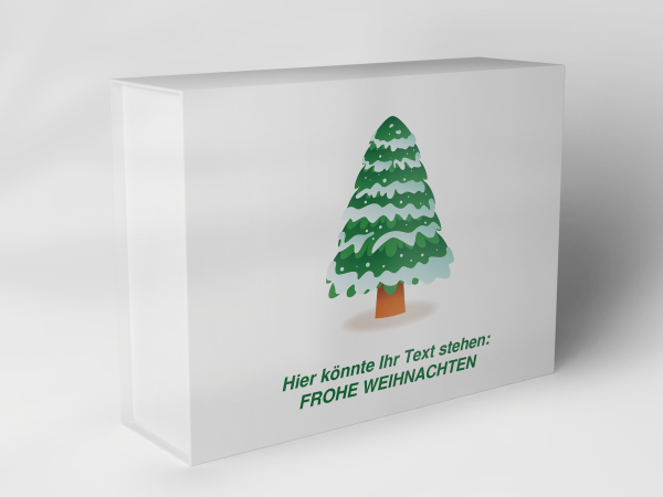 Gift box "Christmas tree in the snow" 1007_08_0010 Gift box "Christmas tree in the snow" 1007_08_0010