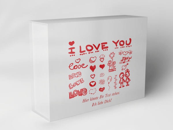 Gift box "Hearts and love messages" 1007_06_0008 Gift box "Hearts and love messages" 1007_06_0008