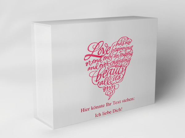Gift box "Heart made of lettering" 1007_06_0015 Gift box "Heart made of lettering" 1007_06_0015