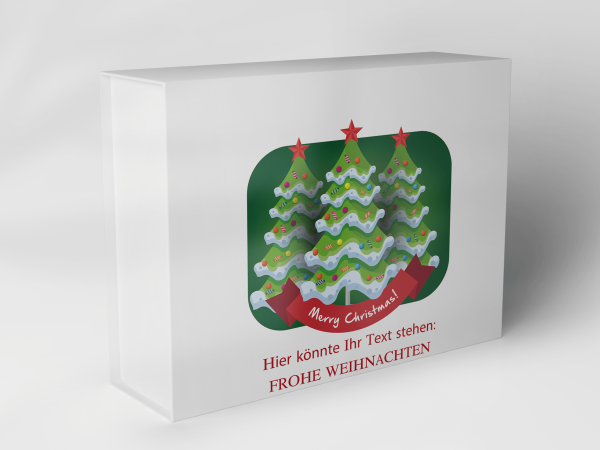 Gift box "Christmas tree and stars" 1007_08_0028 Gift box "Christmas tree and stars" 1007_08_0028