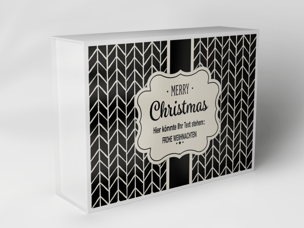 Gift box "Christmas Chevron Stripes" 1007_08_0032 Gift box "Christmas Chevron Stripes" 1007_08_0032