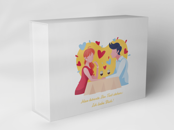 Gift box "Couple with Hearts" 1007_06_0023 Gift box "Couple with Hearts" 1007_06_0023