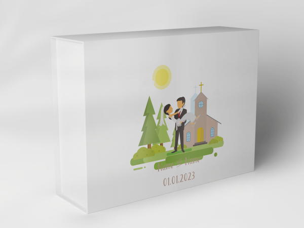 Gift box "Bride and Groom Church" 1007_05_0013 Gift box "Bride and Groom Church" 1007_05_0013