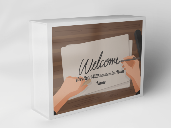 Gift box "Welcome Team Handwriting" 1007_07_0008 Gift box "Welcome Team Handwriting" 1007_07_0008