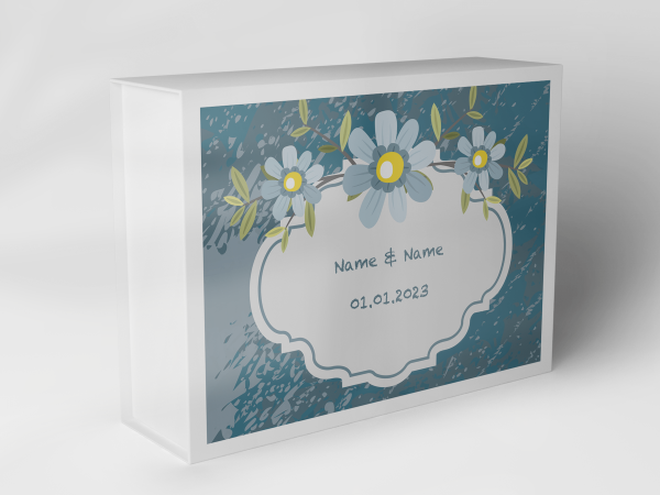 Gift box "Flower wreath and leaves" 1007_05_0020 Gift box "Flower wreath and leaves" 1007_05_0020