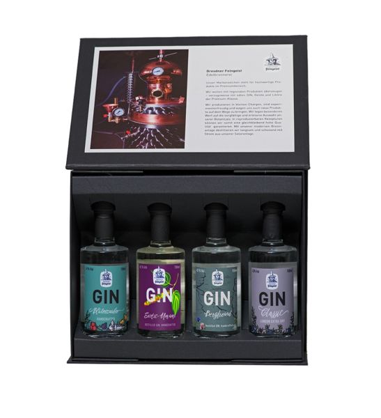 Gift set "GIN Tastingbox 4x 100ml" G35101_01 Gift set "GIN Tastingbox 4x 100ml" G35101_01