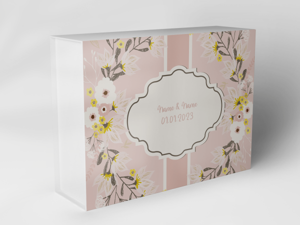 Gift box "Flowers and branches" 1007_05_0043 Gift box "Flowers and branches" 1007_05_0043