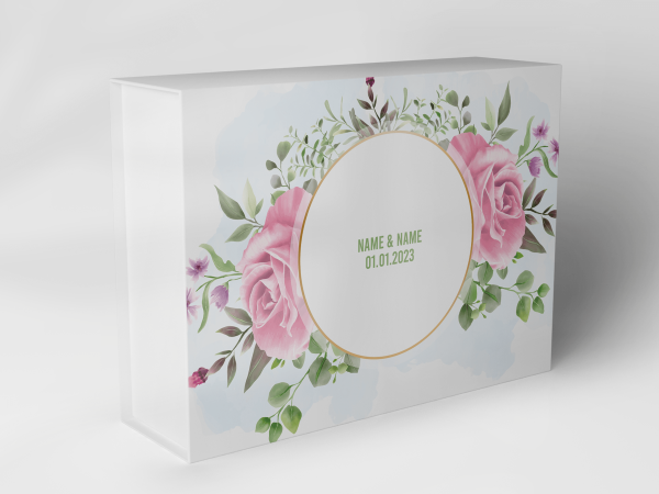 Gift box "Rose garland with eucalyptus" 1007_05_0046 Gift box "Rose garland with eucalyptus" 1007_05_0046