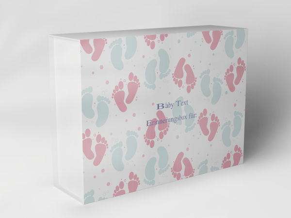 Gift box "Baby Feet in Pink and Mint" 1007_01_0045 Gift box "Baby Feet in Pink and Mint" 1007_01_0045