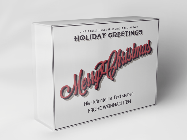 Gift box "Christmas greeting" 1007_08_0043 Gift box "Christmas greeting" 1007_08_0043