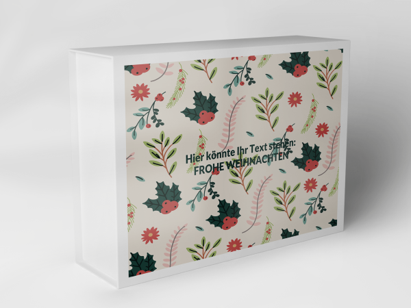 Gift box "Christmas berries and branches" 1007_08_0048 Gift box "Christmas berries and branches" 1007_08_0048