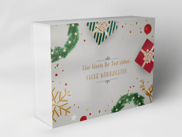 Gift box "Christmas wreath and gifts" 1007_08_0051 Gift box "Christmas wreath and gifts" 1007_08_0051
