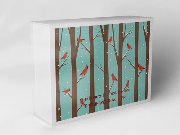 Gift box "Birds in the winter forest" 1007_08_0054 Gift box "Birds in the winter forest" 1007_08_0054