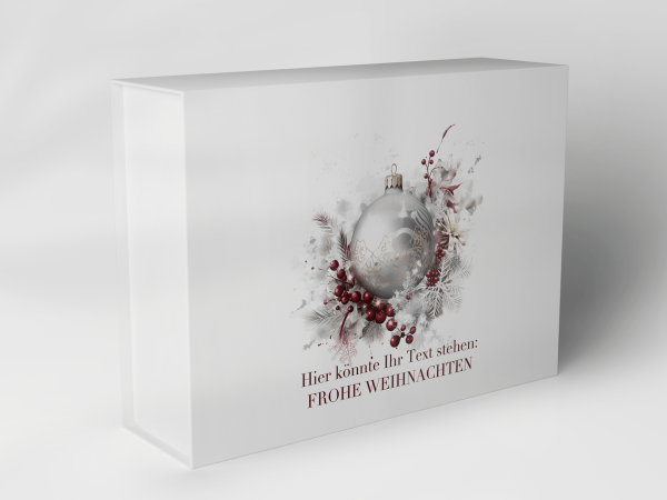 Gift box "Christmas bauble and berries" 1007_08_0060 Gift box "Christmas bauble and berries" 1007_08_0060