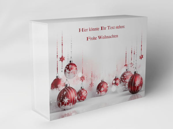 Gift box "Christmas baubles and stars" 1007_08_0064 Gift box "Christmas baubles and stars" 1007_08_0064