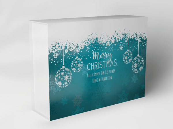 Gift box "Christmas baubles and snowflakes" 1007_08_0071 Gift box "Christmas baubles and snowflakes" 1007_08_0071