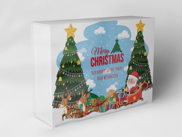 Gift box "Santa Claus and Reindeer" 1007_08_0074 Gift box "Santa Claus and Reindeer" 1007_08_0074