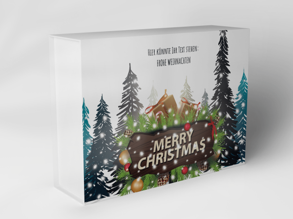 Gift box "Christmas trees and fir greenery" 1007_08_0075 Gift box "Christmas trees and fir greenery" 1007_08_0075