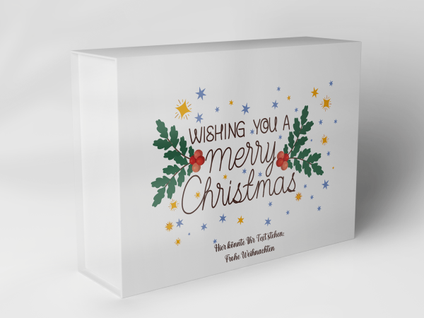 Gift box "Christmas stars and leaves" 1007_08_0079 Gift box "Christmas stars and leaves" 1007_08_0079