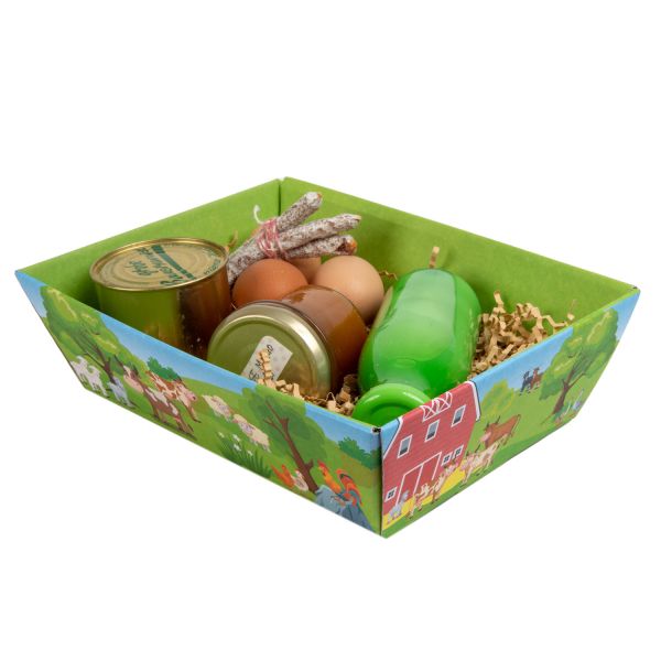 Gift basket “Farm” square medium 5000GK4-M Bauernhof Gift basket “Farm” square medium 5000GK4-M Bauernhof