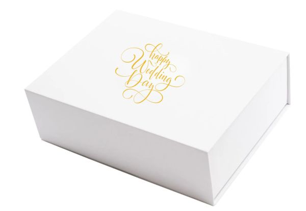 Geschenkbox "Happy Wedding Day " versch. Farben und Größen 1007M17_ 