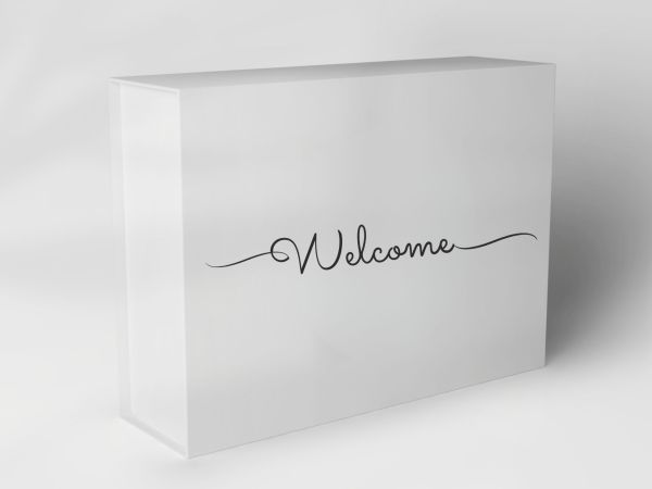 Gift box "Welcome lettering" Gift box "Welcome lettering"