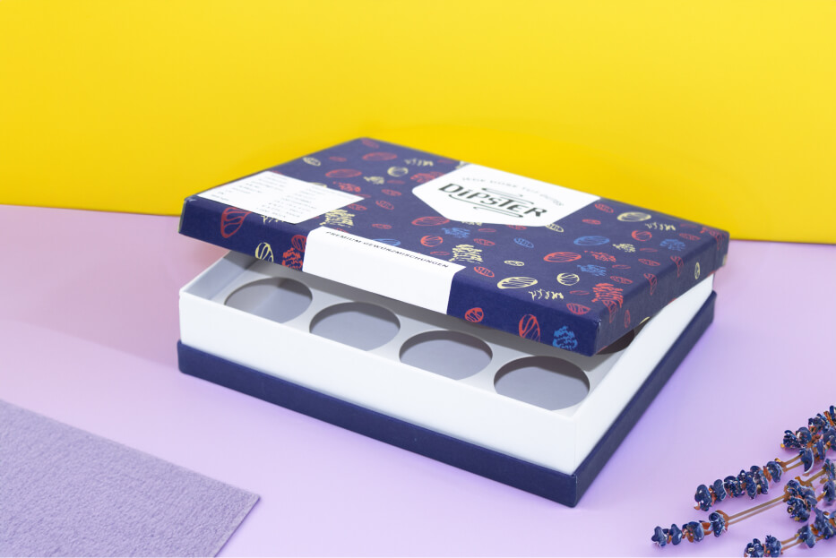 Personalised packaging with company logo